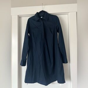 Old Navy Cotton Navy Blue Shirt dress Size Tall Small